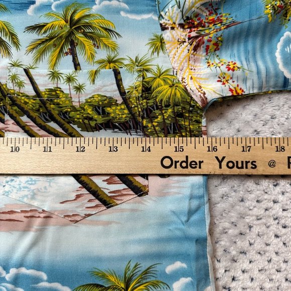 RJC Shirt Mens 10 Hawaiian Paradise Island Vacation Button Front Short Sleeve - Picture 7 of 11
